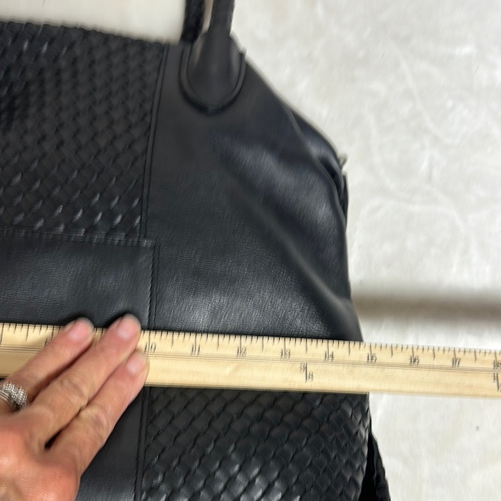 PATRICIA NASH SLOUCHY DISTRESSED 3 WAY WEAVE PALOMA HANDBAG Black with Dustbag - Picture 5 of 16